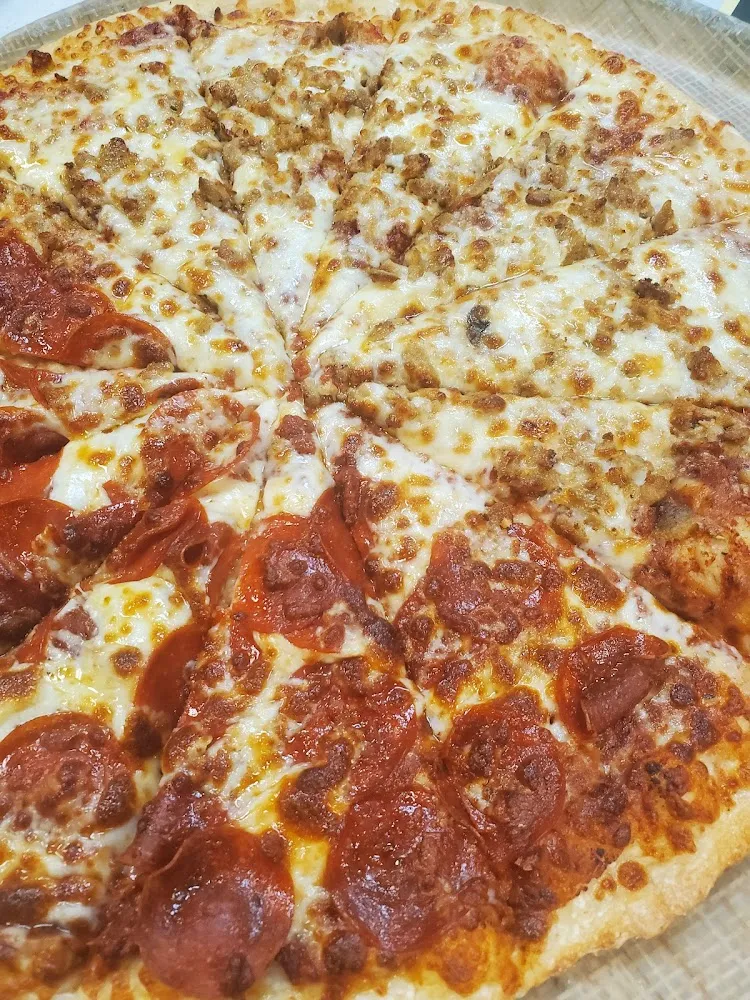 Large Sausage and Pepperoni Pizza
